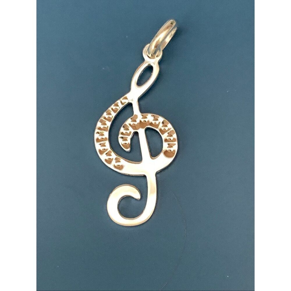 .925 Treble Clef Music Note Necklace Pendant #music #musician